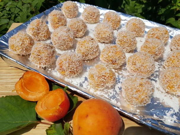 Marhuľové guľky obalené v kokose (fotorecept) - obrázok 6