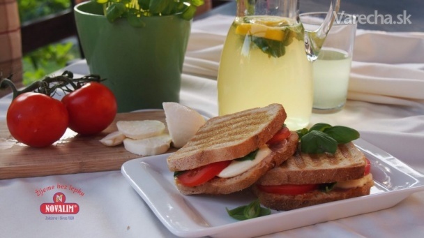 Bezlepkové zapekané chlebíky panini 